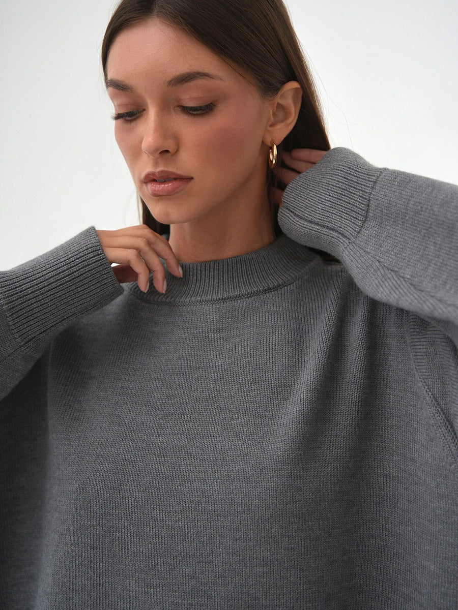 Solid Loose Sweater - DippedShop Wholesale - #4515