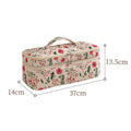 Vintage Double Layered Leopard Print Cosmetic Bag 6S5CO106