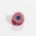 Stylish USA Flag Love Shape Nonslip Hair Clip 8AS6HCP58T