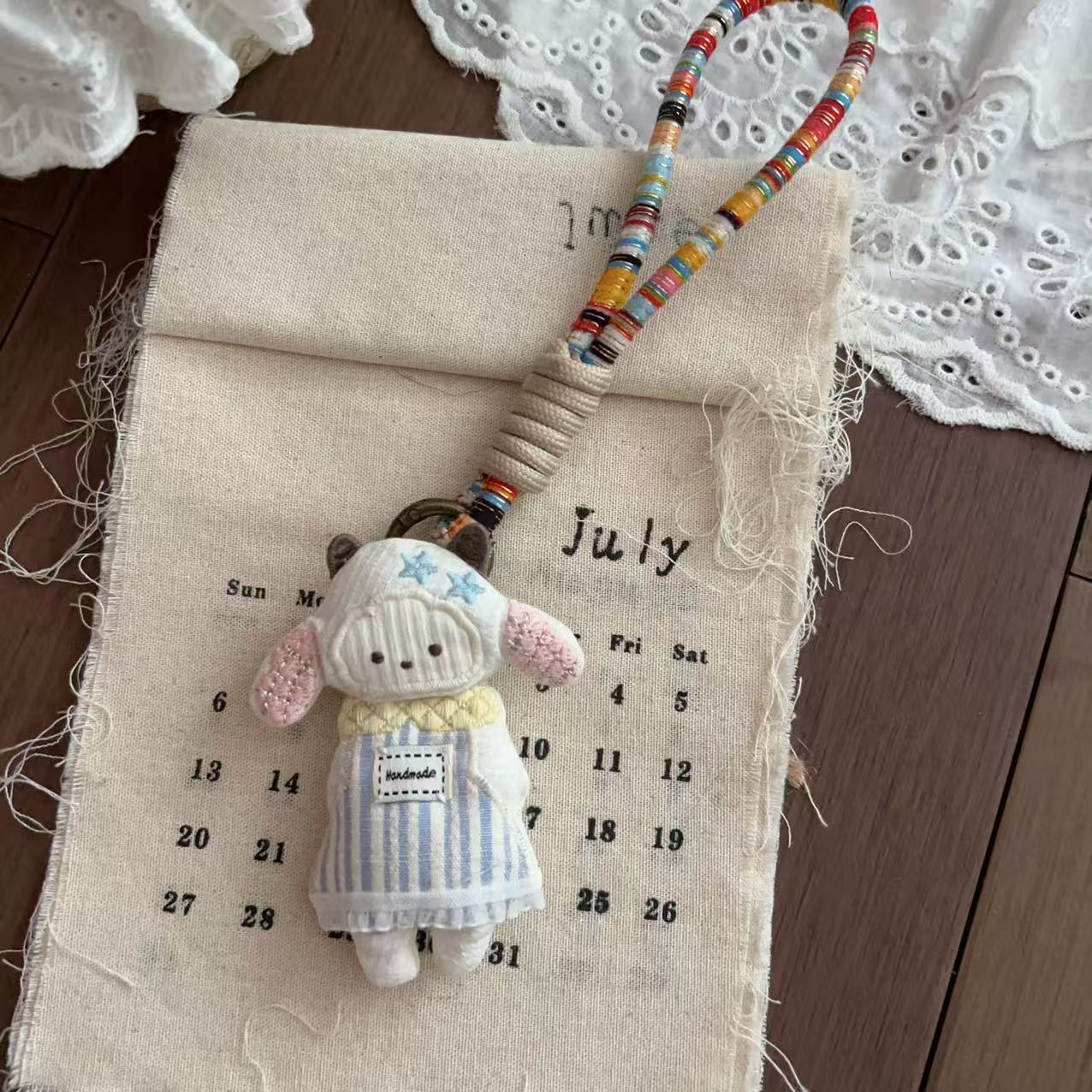 Cute Rabbit Doll Keychain Bag Charm 6W10BBC618