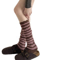 Striped Slouchy Mid-Calf Socks - DippedShop Wholesale - #9155