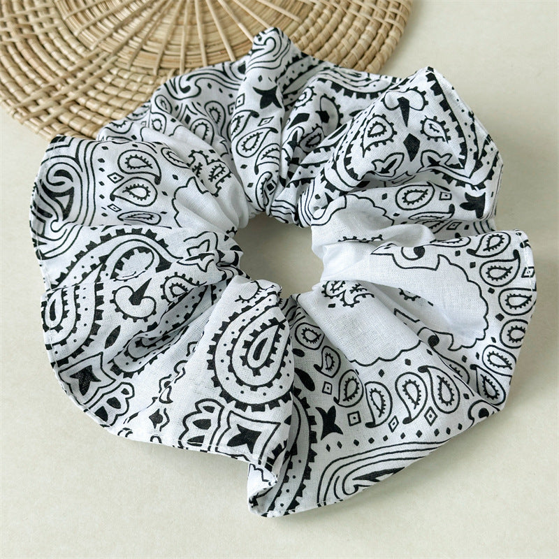 Vintage Flower Hair Scrunchie - DippedShop Wholesale - #7075