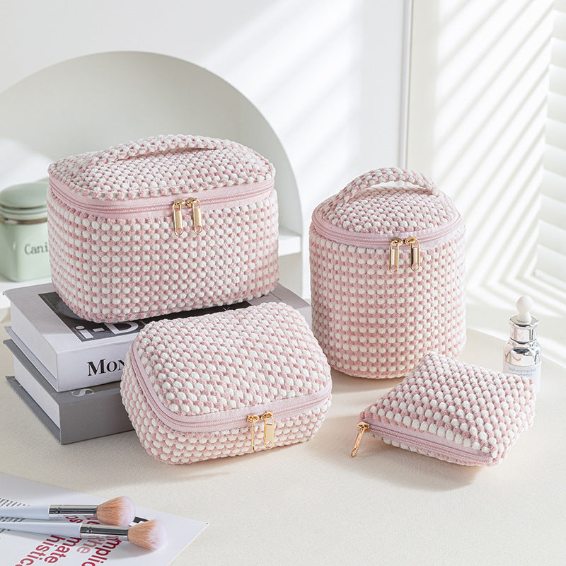 Velvet Travel Makeup Bag - DippedShop Wholesale - #5635