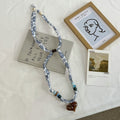 Stylish Floral Print Starfish Pendant Silk Scarf MK2BLW6W6NSI56