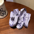 Elegant Solid Color Ruffled Hair Scrunchies 6W6HSR326