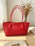 Woven Hollow Out Tote Bag - DippedShop Wholesale - #5331