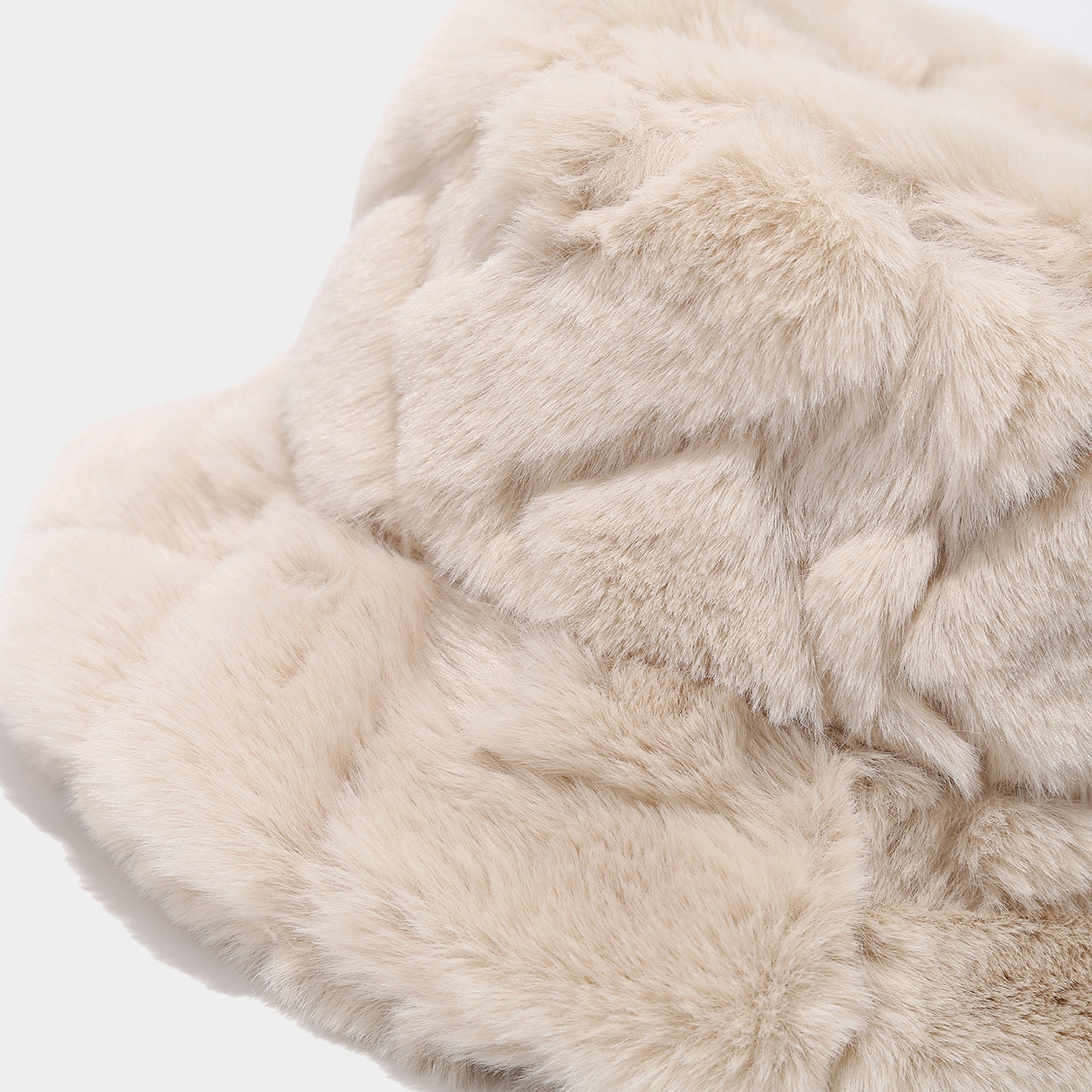 Trendy Faux Fur Warm Fuzzy Bucket Hat 6W6HAT529