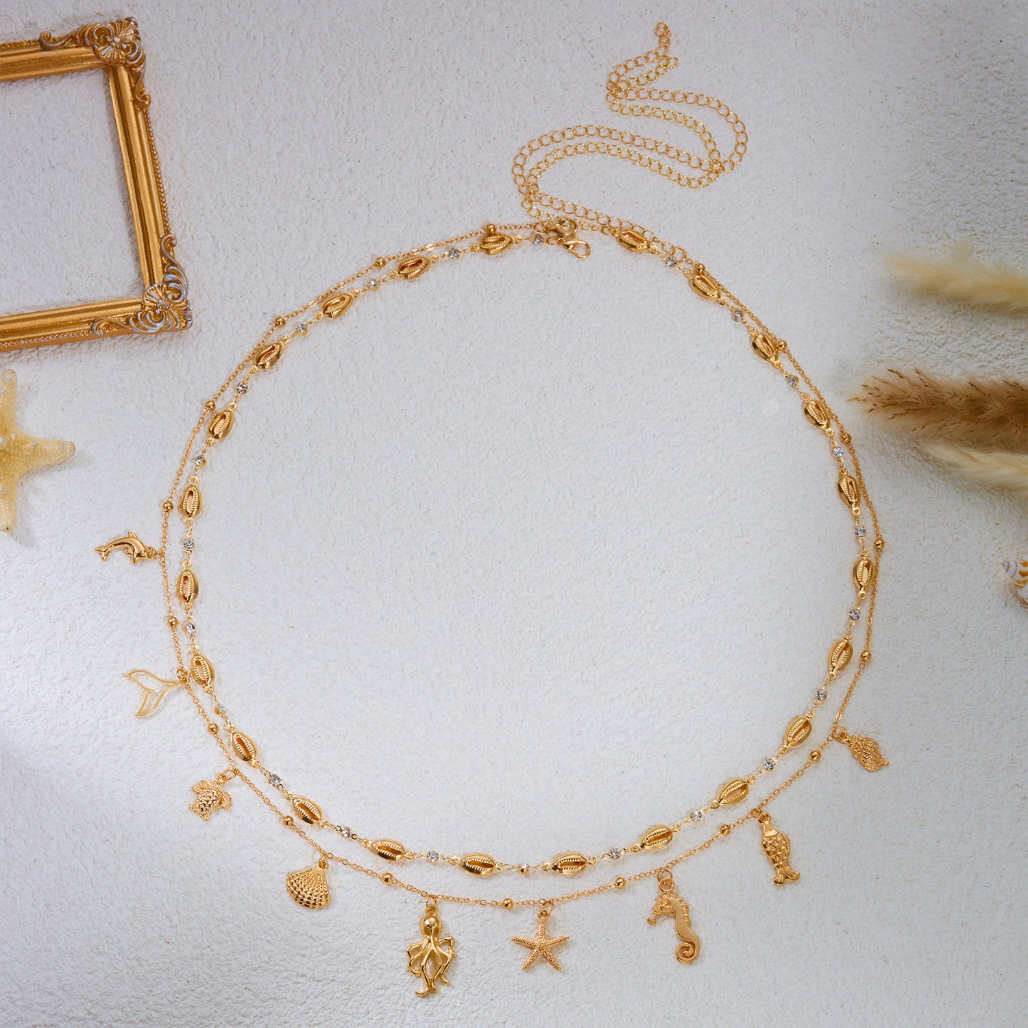 Fashion Double Layered Starifi - DippedShop Wholesale - #4531