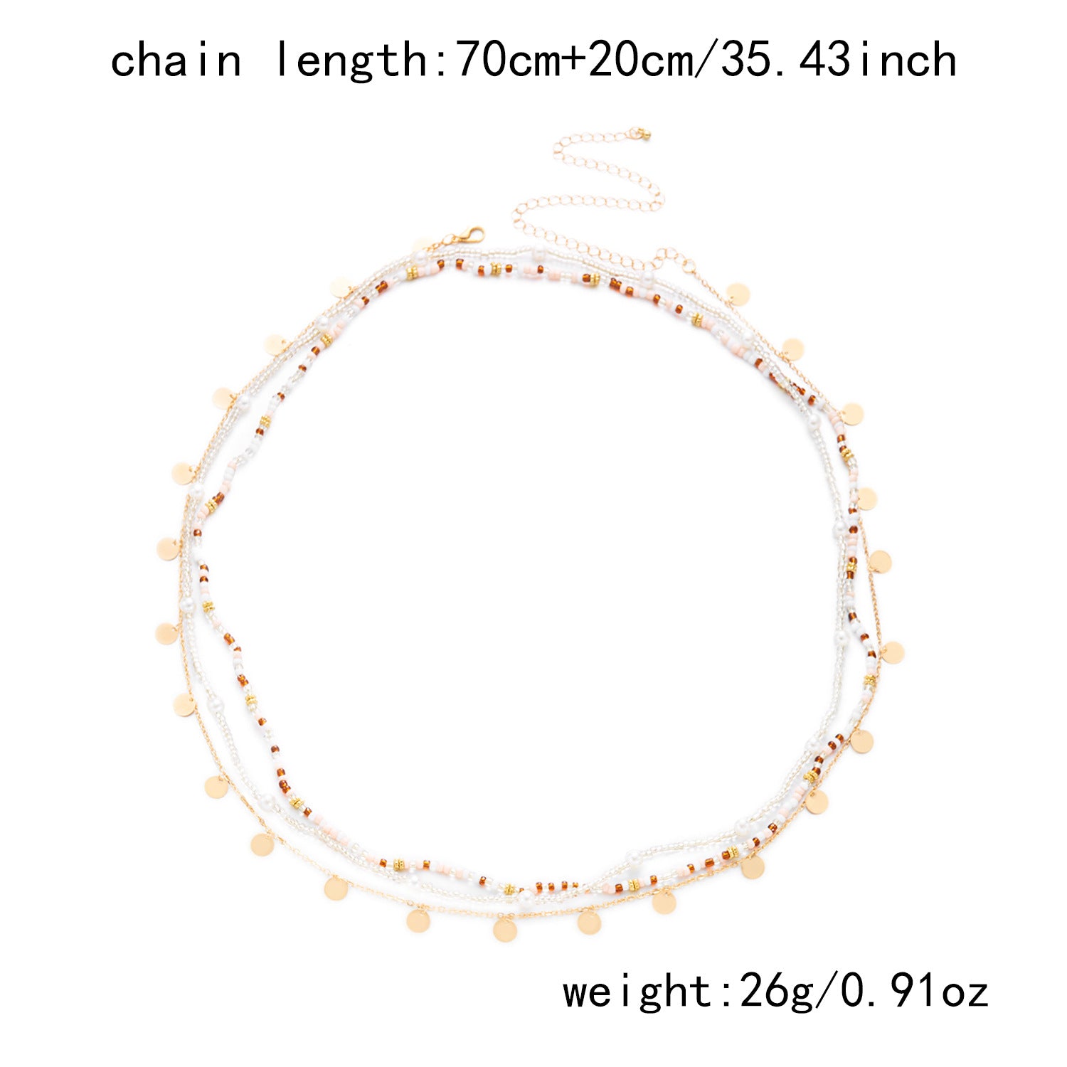 Classic Bead Tassel Layered Ad - DippedShop Wholesale - #2467