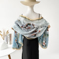 Floral Burnout Shawl - DippedShop Wholesale - #3091