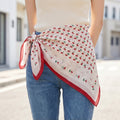 Cherry Print Silk Scarf - DippedShop Wholesale - #7075