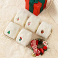 Soft Christmas Embroidered Fuzzy Socks 6W8FSO902