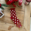 Red Christmas Thermal Winter Crew Socks 6W8FSO903