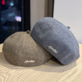 Letter Embroidery Beret Hat - DippedShop Wholesale - #6323