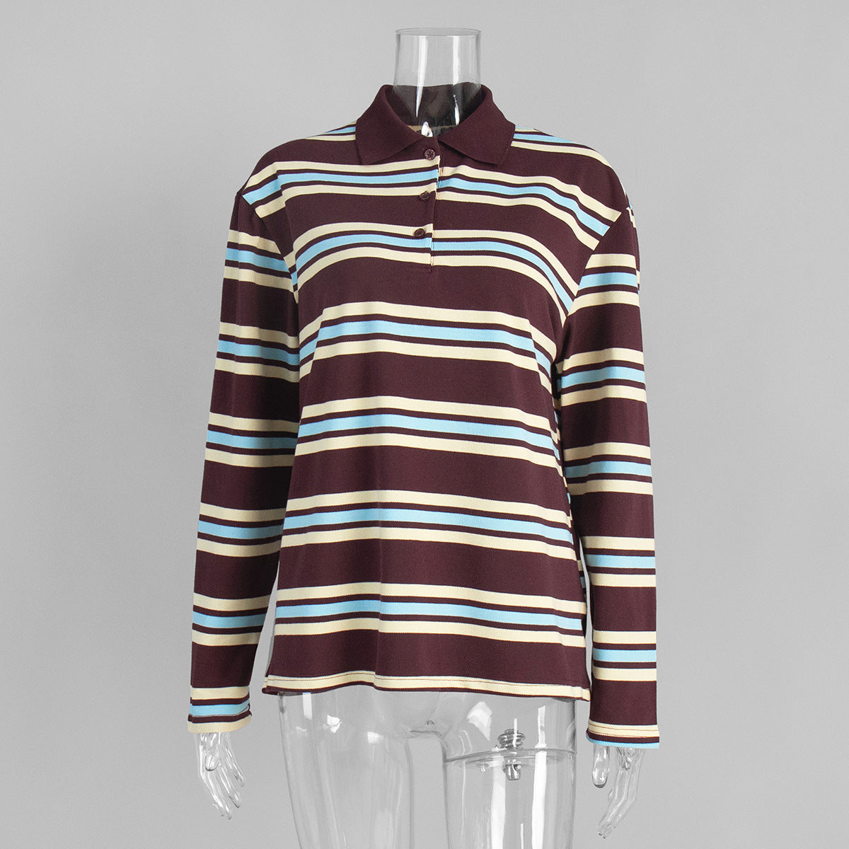 Vintage Striped Polo Shirt - DippedShop Wholesale - #9171