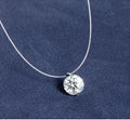 Rhinestone Pendant Chain Necklace - DippedShop Wholesale - #3923