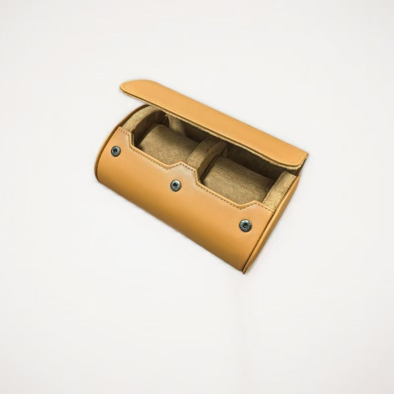 Solid Color PU Leather Watch Roll Case DP25F758