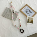 Vintage Polka Dots Heart Pendant Silk Scarf MK2BLW6W6NSI57