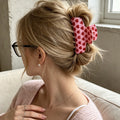 Heart Print Hair Claw - DippedShop Wholesale - #1955