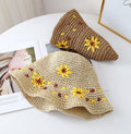 Flower Crochet Beach Hat - DippedShop Wholesale - #6403