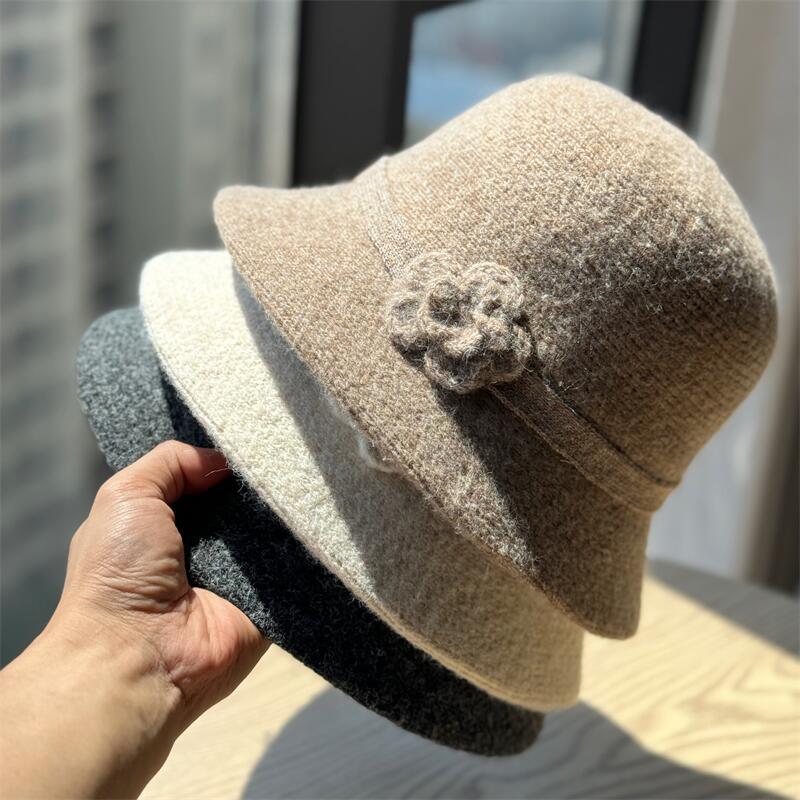 Flower Knit Bucket Hat - DippedShop Wholesale - #0531