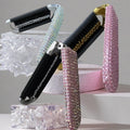 Mini Rhinestone Folding Hair Brush with Mirror 6C5CB163