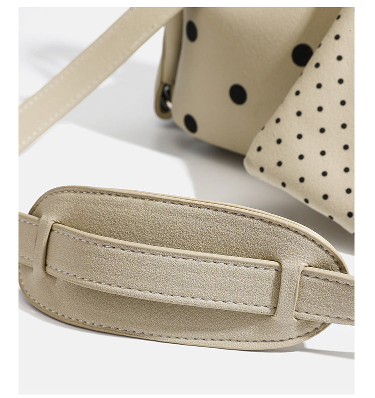 Trendy Polka Dots Square Hangbag Shoulder Bag 6W10BBG1374