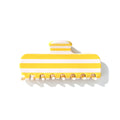 Fresh Striped Color Block Acetate Hair Claw 8AS6HCP324T