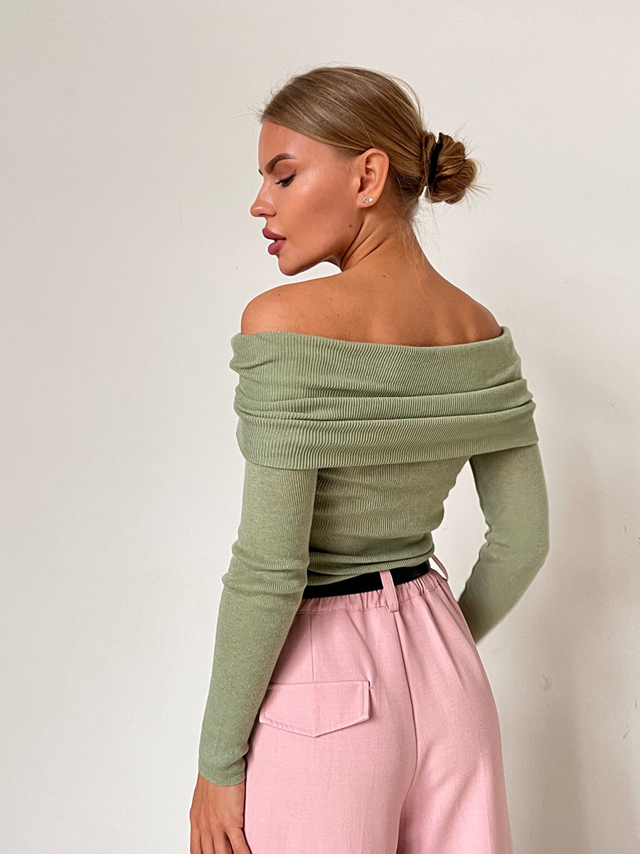 Off Shoulder Knit Top - DippedShop Wholesale - #1283
