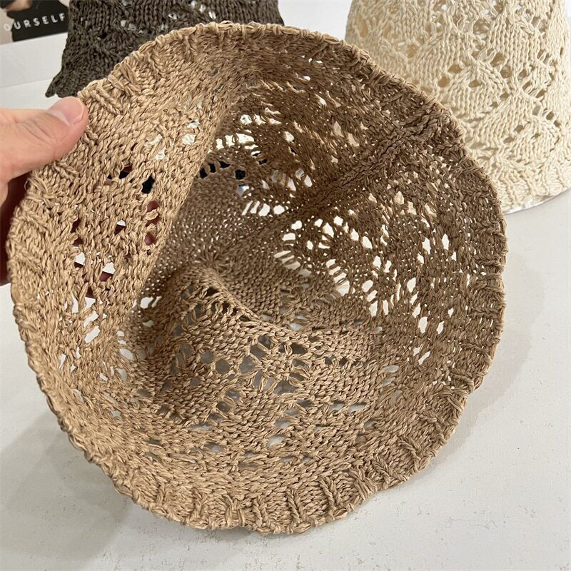 Crochet Foldable Bucket Hat - DippedShop Wholesale - #0707