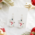Christmas Snowman Dangle Earrings - DippedShop Wholesale - #1267