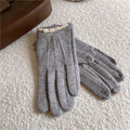 Bowknot Plush Touchscreen Gloves - DippedShop Wholesale - #6467