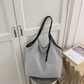 Contrast Striped Shoulder Bag - DippedShop Wholesale - #7283