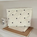 Polka Dot Quilted Makeup Bag - DippedShop Wholesale - #7715