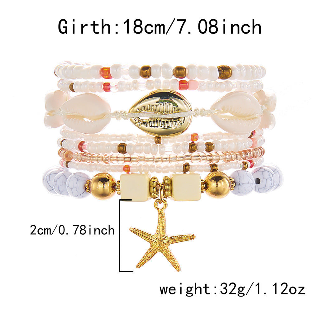 Boho Starfish Multi-Layer Bead - DippedShop Wholesale - #3651