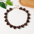 Retro Heart Statement Necklace - DippedShop Wholesale - #1955