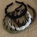 Simple Polka Dot Color Block Toothed Headband 6W6HBD381
