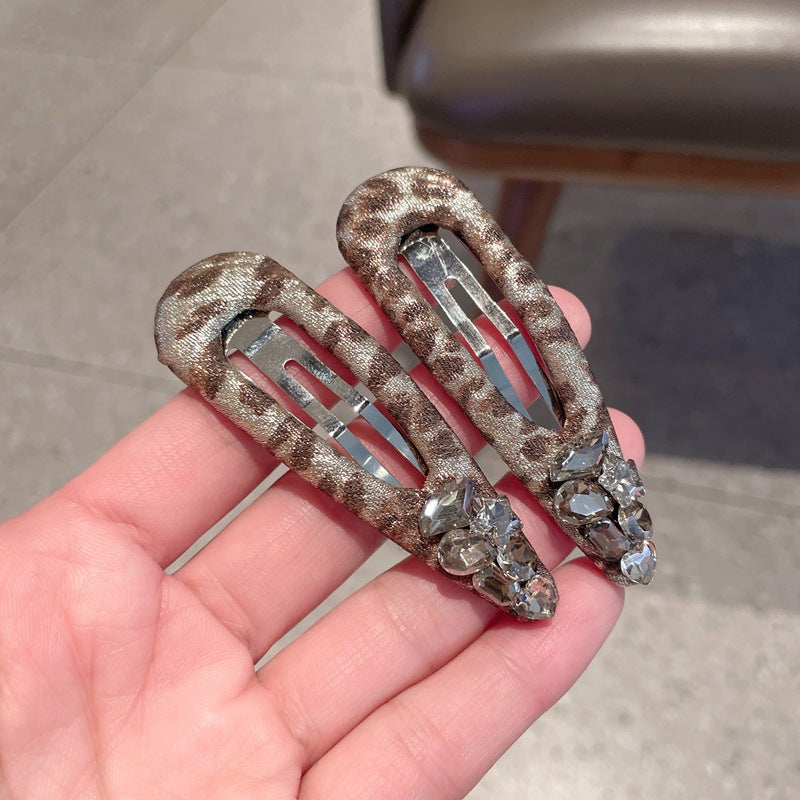 Vintage Leopard Rhinestone Hair Clip 6W6HPN107