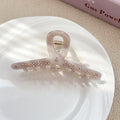 Sparkly Floral Rhinestone Acetate Hair Claw MK2PPM6W6HCP343