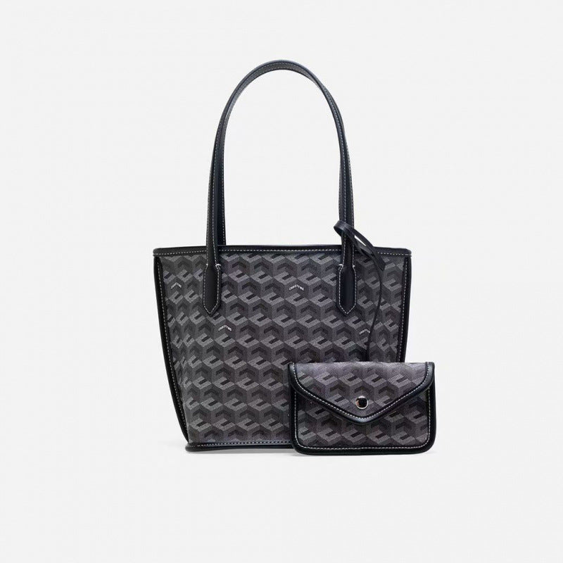 Simple Color Block Large Capacity Tote Bag 6W10BBG1978