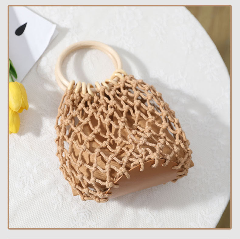 Casual Hollow Out Beach Bag - DippedShop Wholesale - #1747