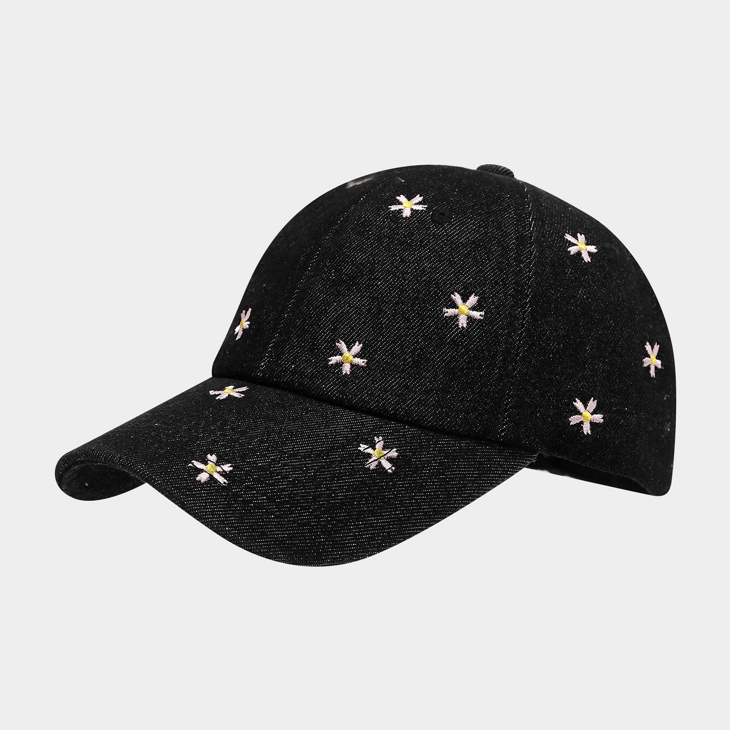 Embroidered Daisy Baseball Cap - DippedShop Wholesale - #2259