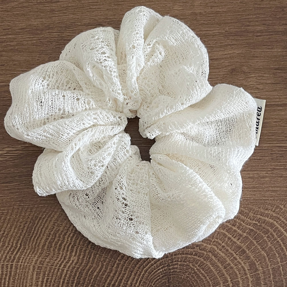 Minimalist Solid Color Hollow Lace Hair Scrunchies MK2BW6W6HSR51