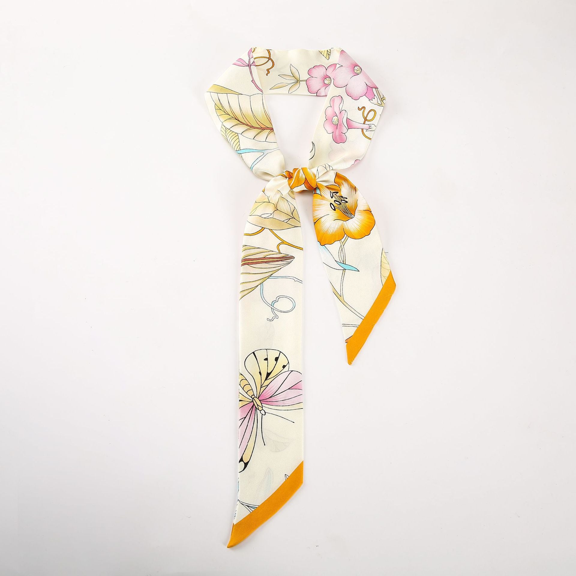 Chic Floral Print Skin Silk Scarf 6W6NSI221