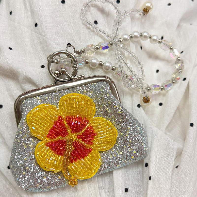 Glitter Flower Coin Purse - DippedShop Wholesale - #8243