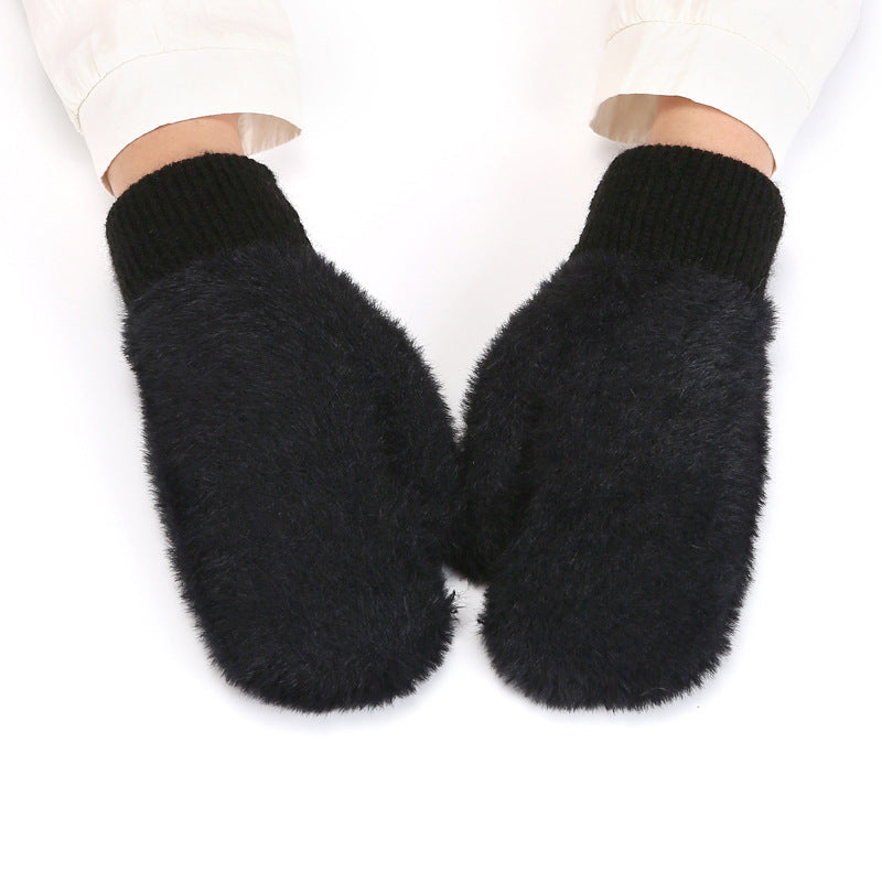 Winter Mittens Warm Fleece Cozy Knit Gloves DP235G704