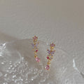 Butterfly Rhinestone Drop Earrings - DippedShop Wholesale - #3155