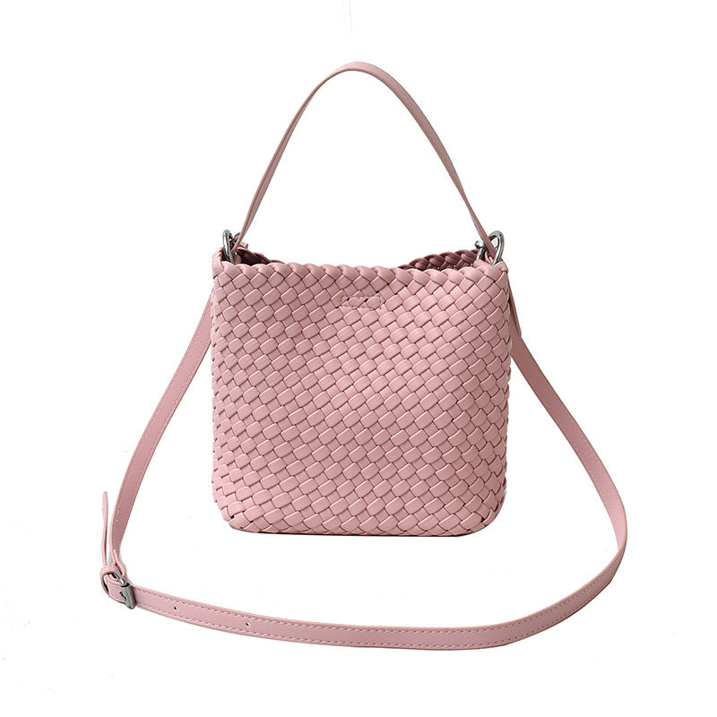 Casual Woven Bucket Bag - DippedShop Wholesale - #1491