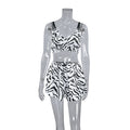 Zebra Print Sleepwear Set - DippedShop Wholesale - #0147