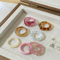 Resin Ring Set - DippedShop Wholesale - #8819